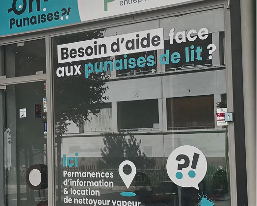 Devanture du dispositif Oh Punaises !